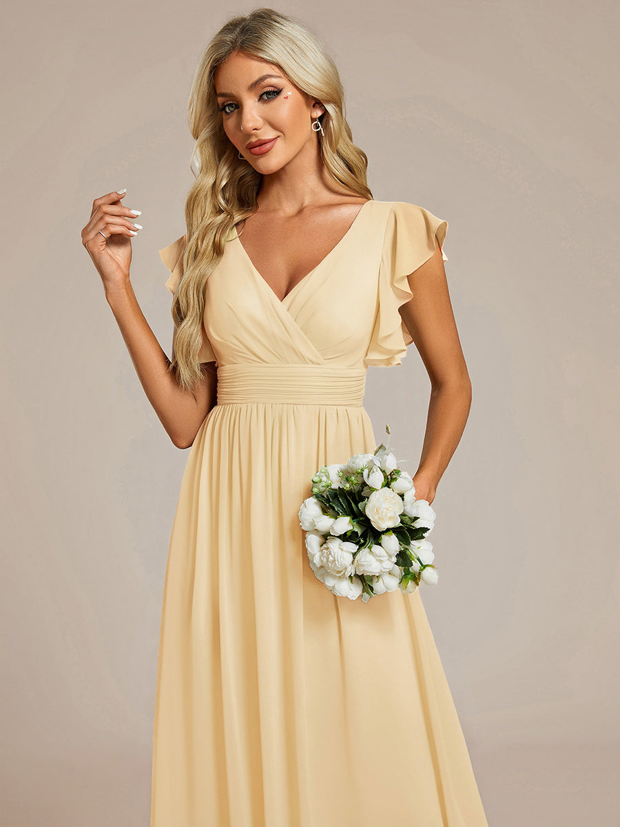 LILYANA™ | Vestido de Dama de Honor en Gasa Elegante