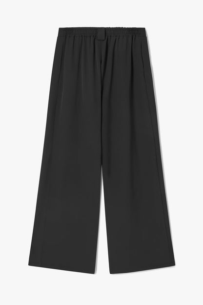 Gabriella Pleated Elastic Waist Trousers | Black