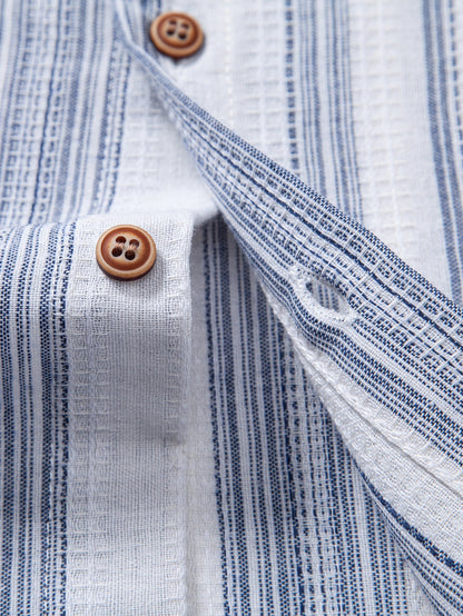 DIEGO | Conjunto Camisa de Rayas y Pantalón de Lino