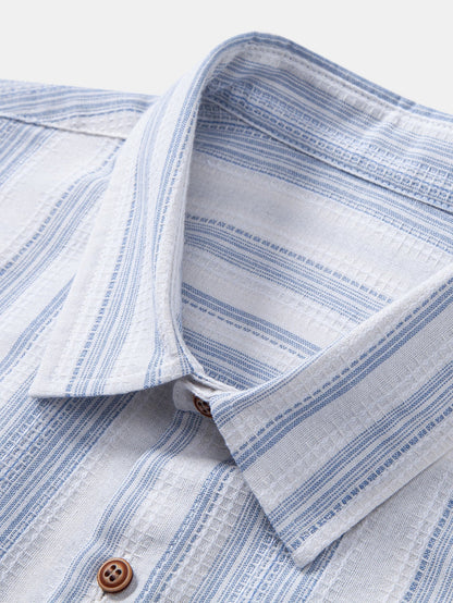 DIEGO | Conjunto Camisa de Rayas y Pantalón de Lino