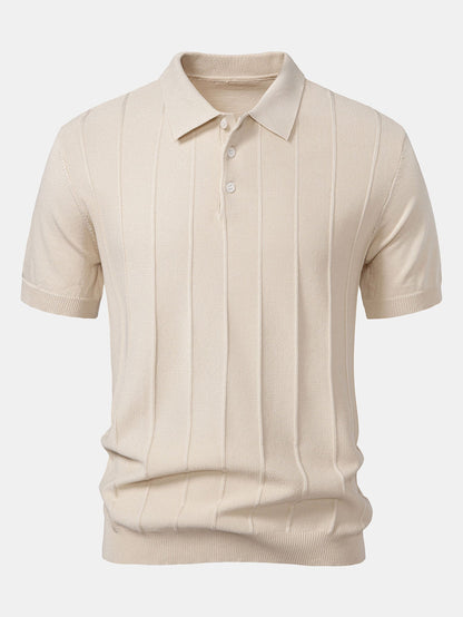 ENZO | Conjunto Polo Jacquard y Pantalón Recto