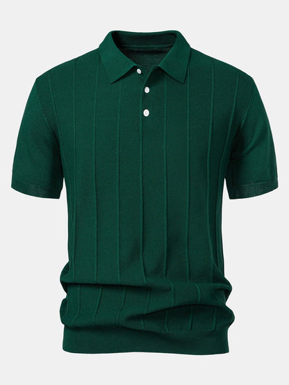 ENZO | Conjunto Polo Jacquard y Pantalón Recto