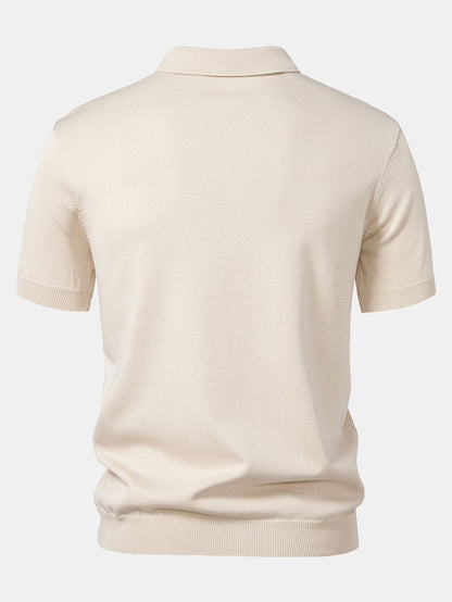ENZO | Conjunto Polo Jacquard y Pantalón Recto