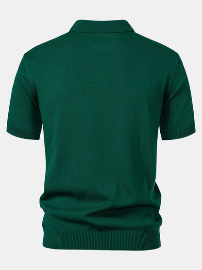 ENZO | Conjunto Polo Jacquard y Pantalón Recto