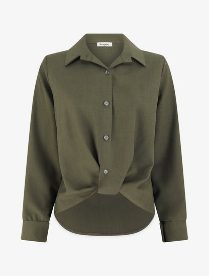 CAMILLE | Blusa Anudada Asimétrica