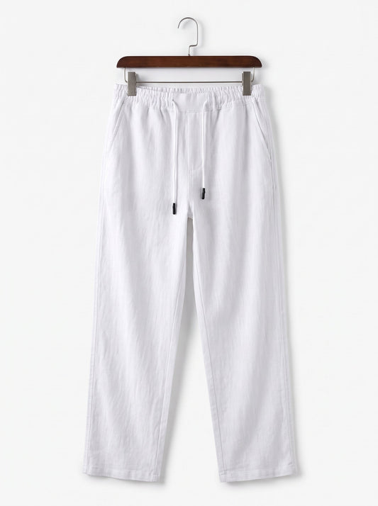 ANDRE FERRÁN | Pantalón de Lino Burdeos