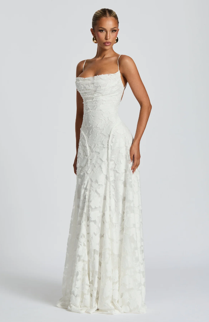 GIORGIA | Vestido Maxi de Encaje Elegante