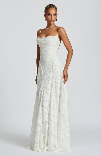 GIORGIA | Vestido Maxi de Encaje Elegante