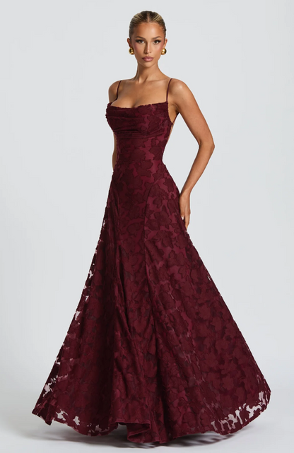 GIORGIA | Vestido Maxi de Encaje Elegante