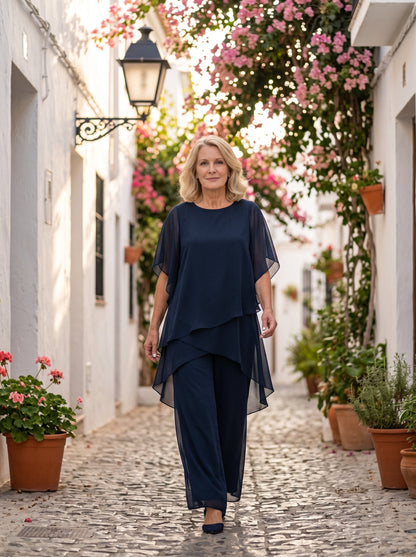 ELARA™ | Conjunto Palazzo de Dos Piezas Elegante