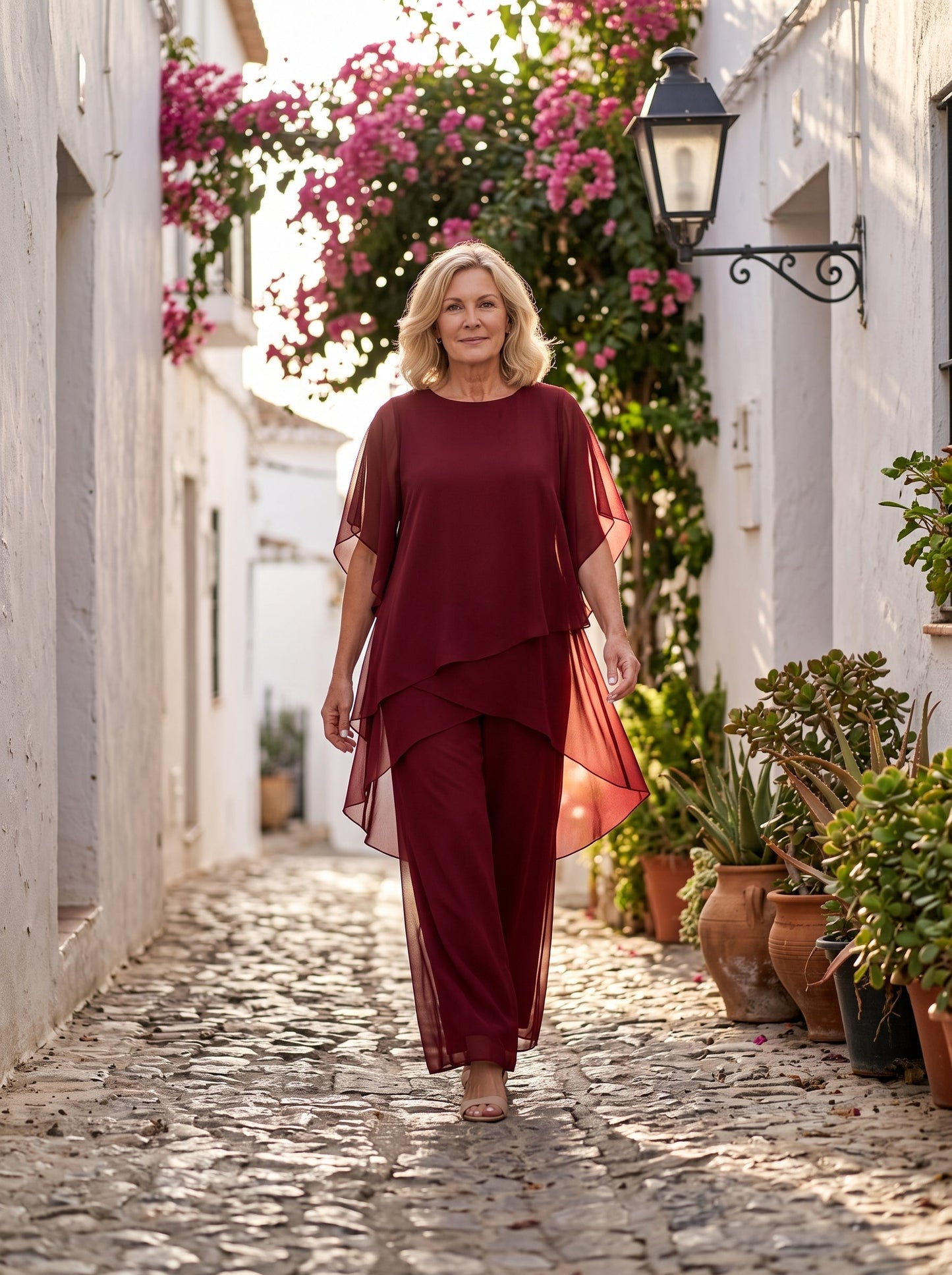 ELARA™ | Conjunto Palazzo de Dos Piezas Elegante