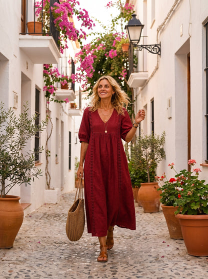RACHEL  | Vestido Midi fresco de Verano