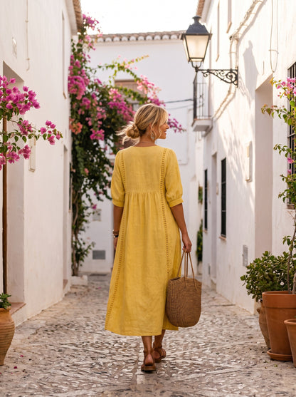 RACHEL  | Vestido Midi fresco de Verano