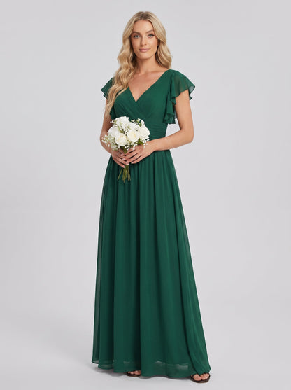 LILYANA™ | Vestido de Dama de Honor en Gasa Elegante