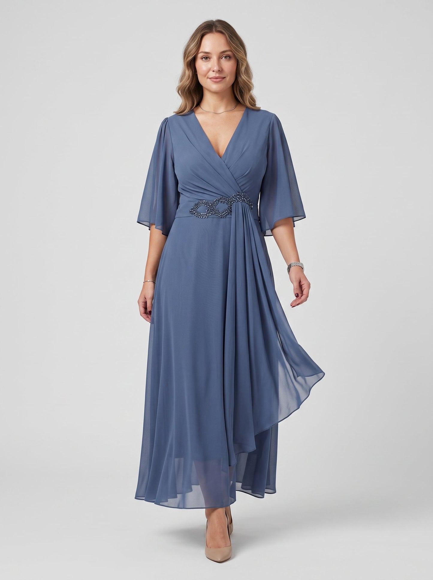 ELMA | Vestido midi elegante fluido