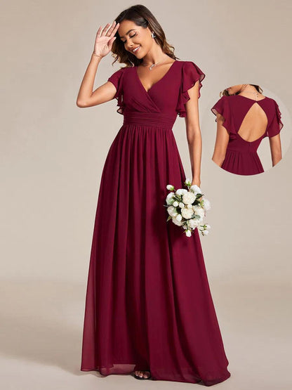 LILYANA™ | Vestido de Dama de Honor en Gasa Elegante