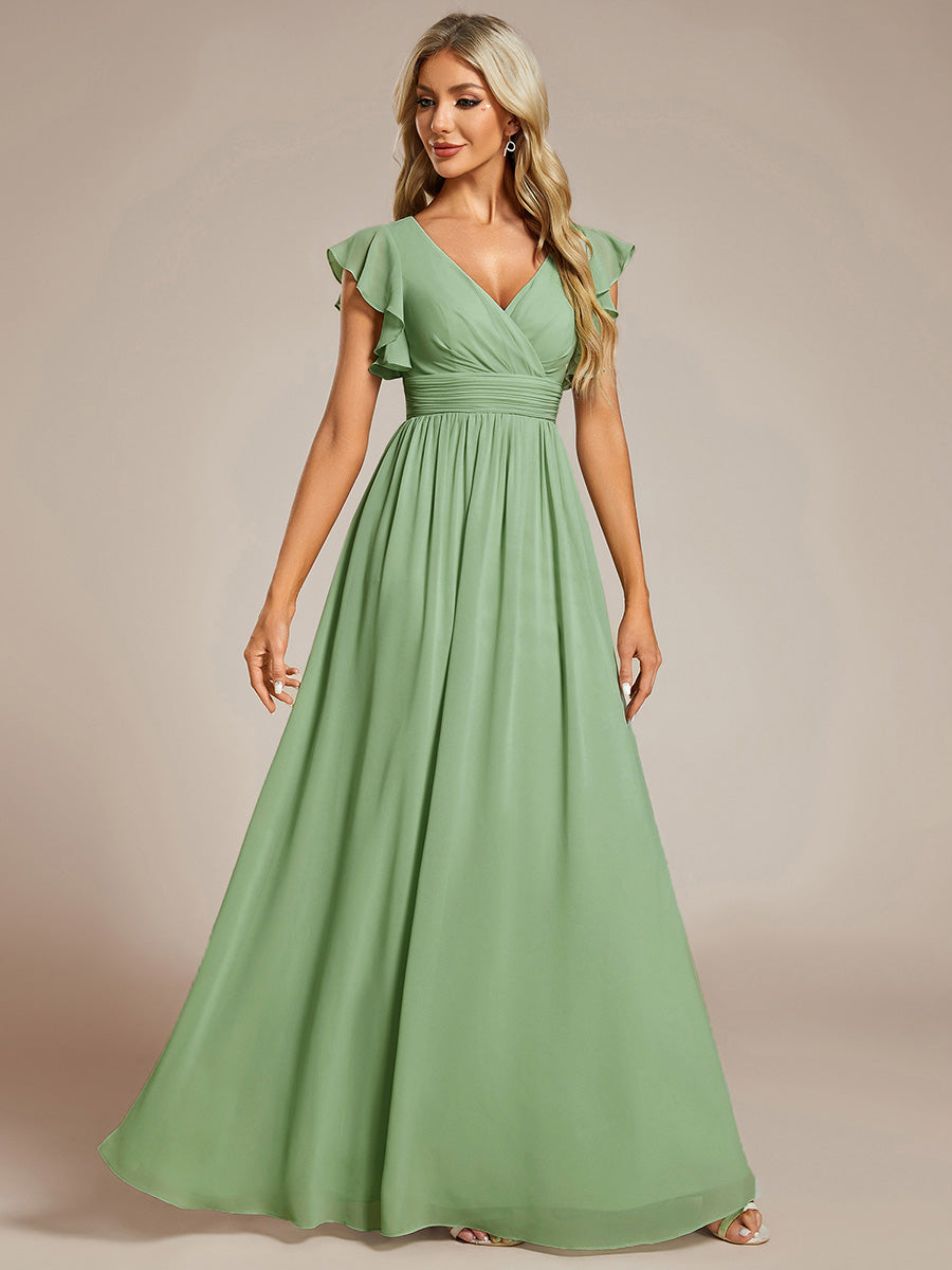 LILYANA™ | Vestido de Dama de Honor en Gasa Elegante