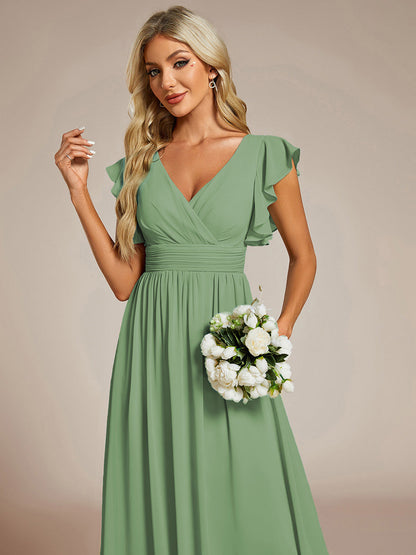 LILYANA™ | Vestido de Dama de Honor en Gasa Elegante