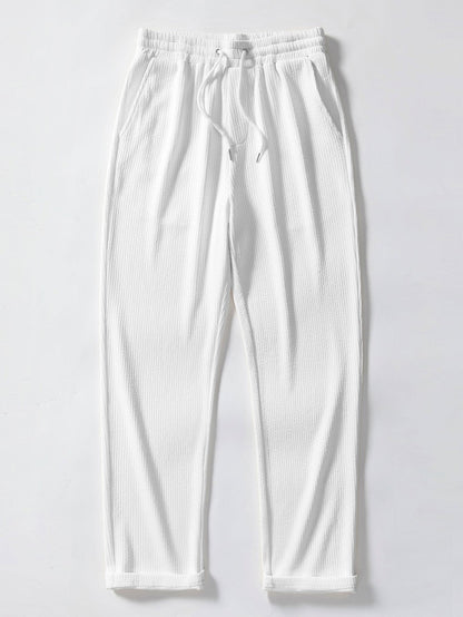 ENZO | Conjunto Polo Jacquard y Pantalón Recto